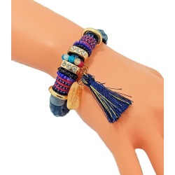 Bracelet bleu nuit avec...