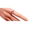 Bague trèfle argent 925 rose