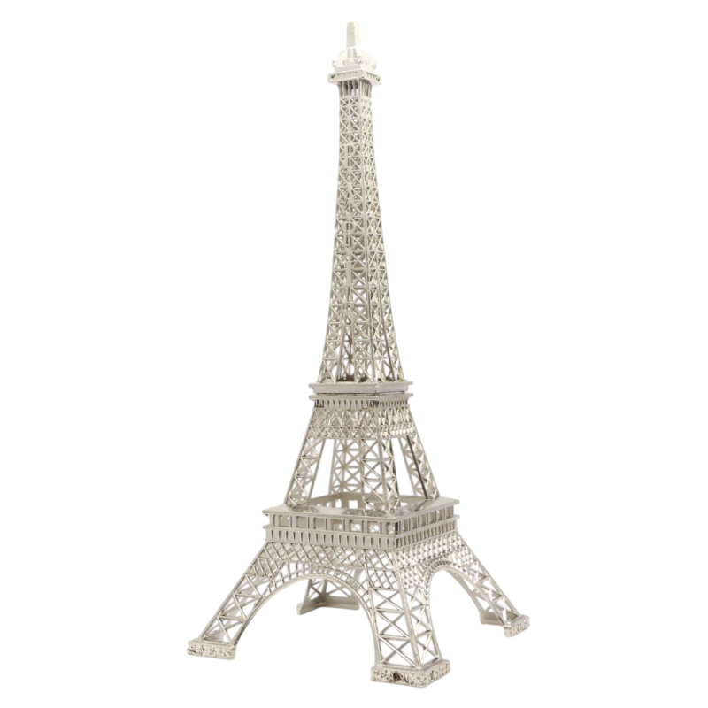 Tour Eiffel en métal argenté - 15,5 cm