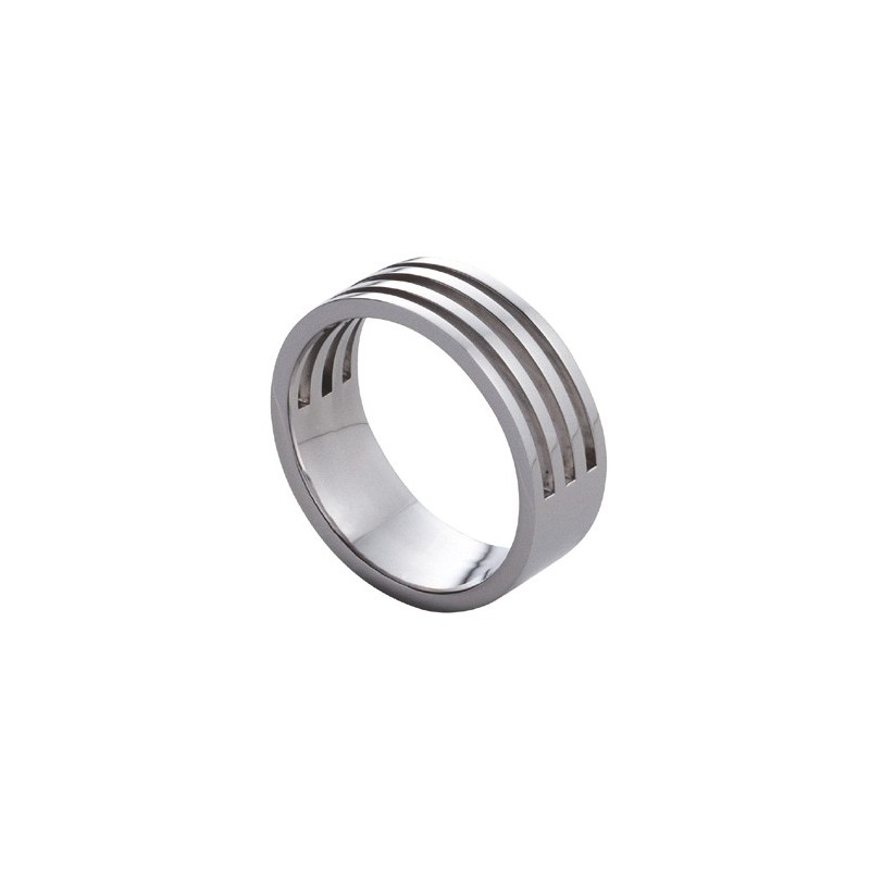 Bague homme en acier – Zoppini Florence