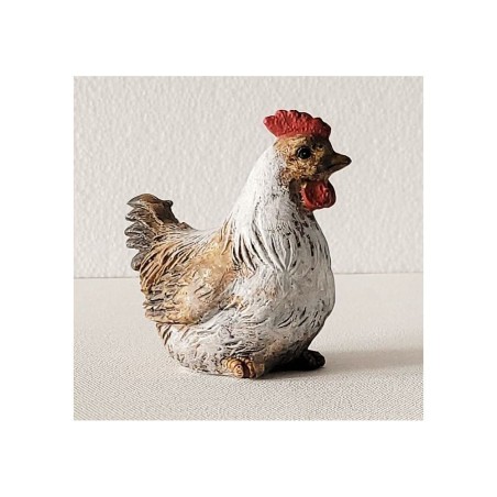Poule assise