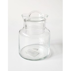 Bonbonnière en verre avec couvercle