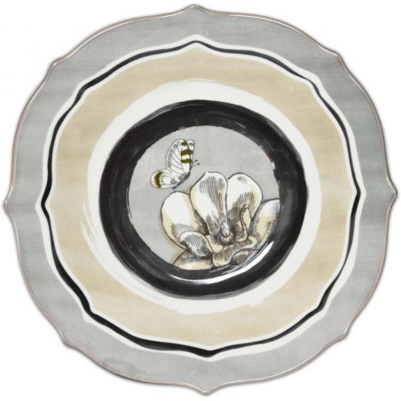 Assiette creuse papillon 22 cm URBAN Baci Milano