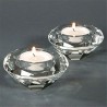 Bougeoir en verre pour bougie lumignon