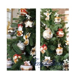 Décoration de Noël Étoile arrondie Baci Milano Cosy Xmas Silver