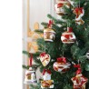 Boule de Noël ovale POUDRE CHIC BACI MILANO