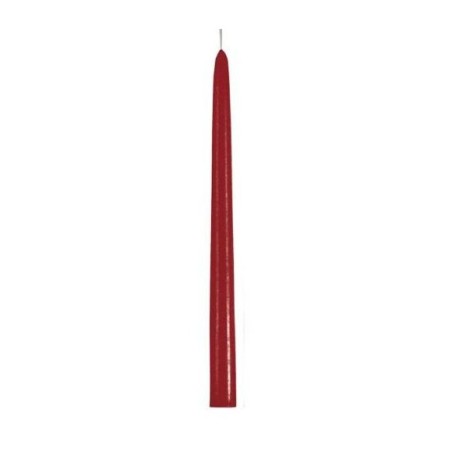 Bougie chandelier conique rouge mat -Village Candle