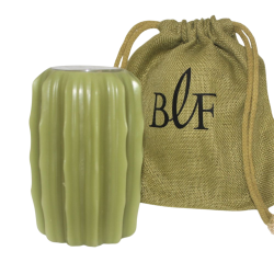 BOUGIES LA FRANÇAISE -Photophore cactus Olive avec recharge parfumée