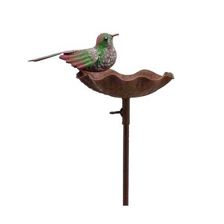 Mangeoire Oiseaux en Métal sur Pied - Dekoratief