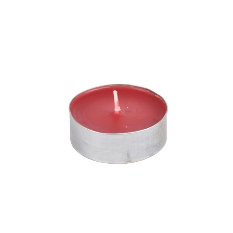 Bougie chauffe-plat rouge foncé à l'unité