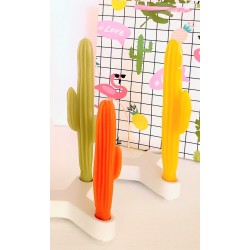 Duo flambeaux cactus orange - Bougie la Francaise