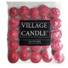 Sachet de 50 lumignons rouge métal village candle