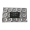 Boite de 15 lumignons silver village candle