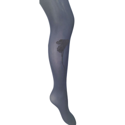 Collant marine fleurs de...