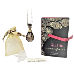 Collier de parfum Anthracite - Peacock Parfumerie