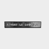 Aimant humoristique "aimant le chocolat"        »