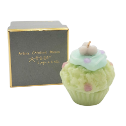 Bougie cupcake avec cerises – Atelier Catherine Masson