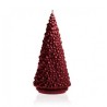 Bougie Sapin Noël Rouge Metal - Candellana