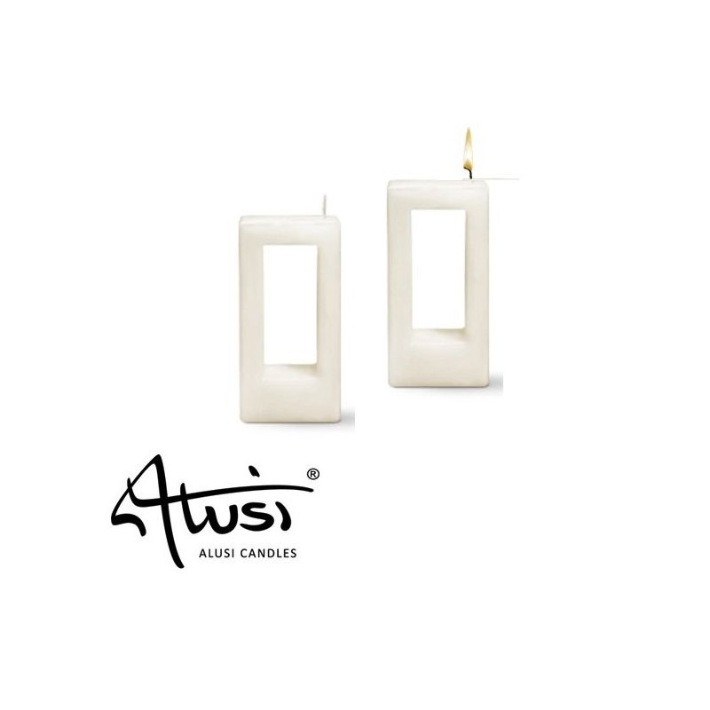 Bougie Alusi QUADRA UNA blanche