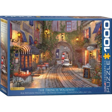 Puzzle 1000 pièces Rue piétonne française