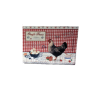 Petite boite en métal déco poules