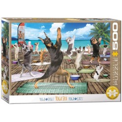 Puzzle 500 pièces Yoga dog