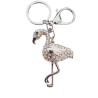 Porte-clés Flamant Rose avec strass