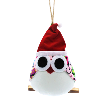 Chouette GM de Noël à personnaliser-Coccinelles