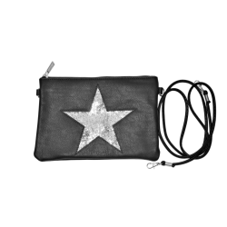 Pochette Noire avec étoile pailletée