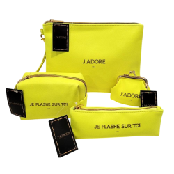 Pochette Jaune fluo "j'adore"