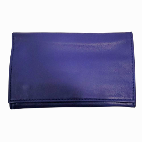 Porte bijoux de voyage en cuir Bleu