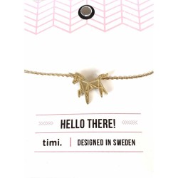 Bracelet chaine Licorne or -Timi