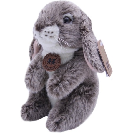 Peluche Lapin debout Gris 18 cm - Anna Club Plush