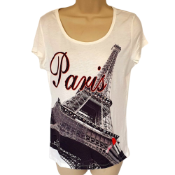 T-shirt Paris écru