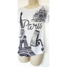 T-shirt Paris Coeur et montre