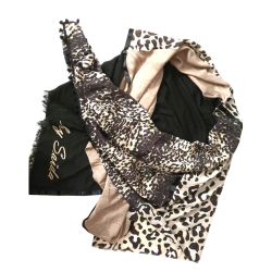 Foulard léopard noir By Saida