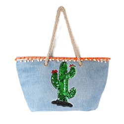 Sac de plage Cactus "Mademoiselle Citron"