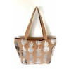 Sac de plage en toile de jute Ananas argent
