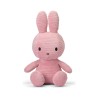 Peluche Miffy Lapin en velours côtelé rose