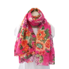 Foulard ou paréo imprimé floral Création Palm