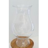 Vase en verre transparent