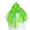 Foulard vert avec motifs 4 Mains de Fatma