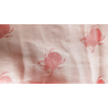 Foulard Rose à motifs de scarabées