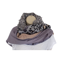 Foulard Léopard gris By Saida