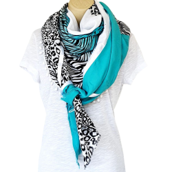 Foulard Ton Turquoise...