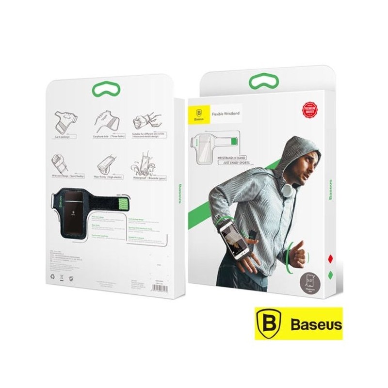Brassard de Poignet vert pour téléphone  Baseus