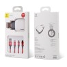 Kit Chargeur Baseus Letour + câble 3 en 1 (type micro USB / Lightning / USB-C)
