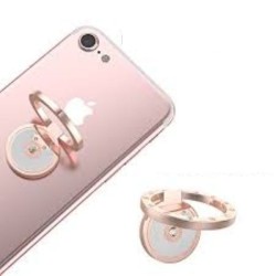 Anneau support de téléphone rond avec strass