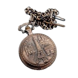 Montre à gousset bronze Paris 4 monuments GM