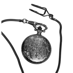 Montre à gousset Noire Paris 4 monuments GM